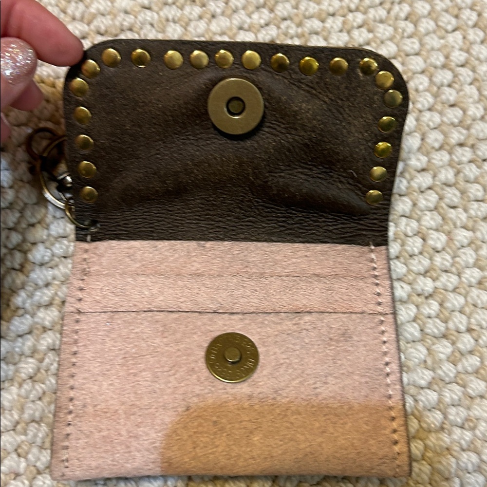 Keep it Gypsy Leather and Cowhide AB Stones Wallet NWOT - Picture 5 of 5